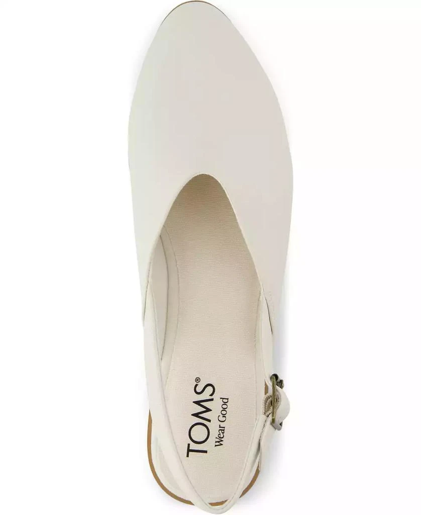 TOMS Women's Jade Slingback Pointed Toe Flats 4