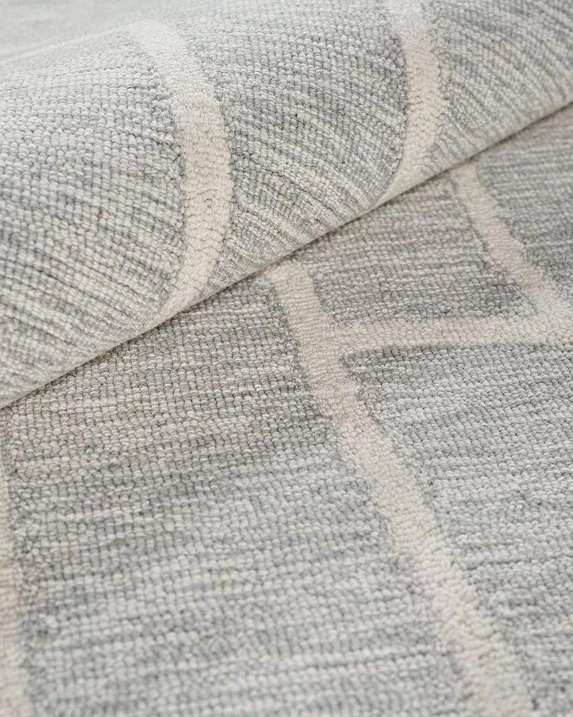 Exquisite Rugs Tangiers Hand-Tufted Blue/Ivory Rug, 5' x 8' 5