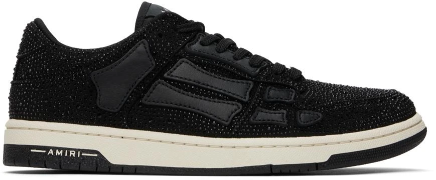 AMIRI Black Crystal Skel Low Top Sneakers 1