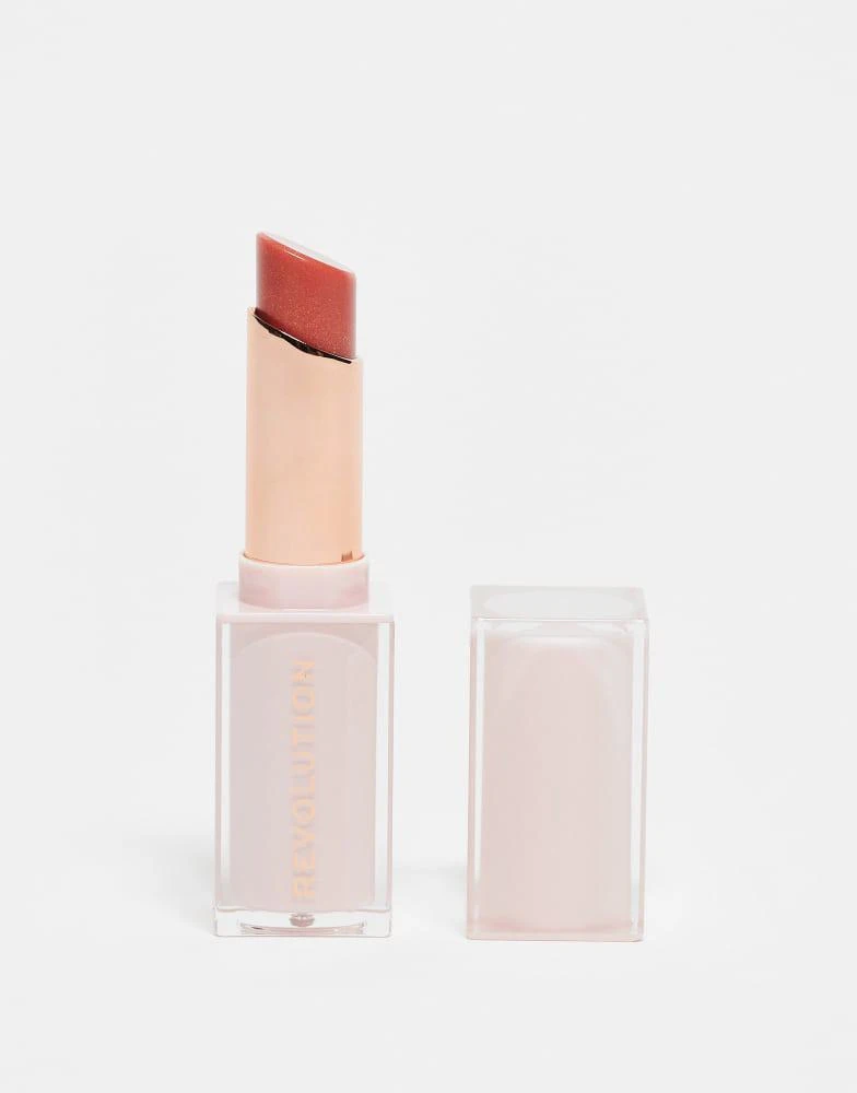 Revolution Revolution Pout Lip Gloss Stick Shimmer Sugar Cookie Pink 1