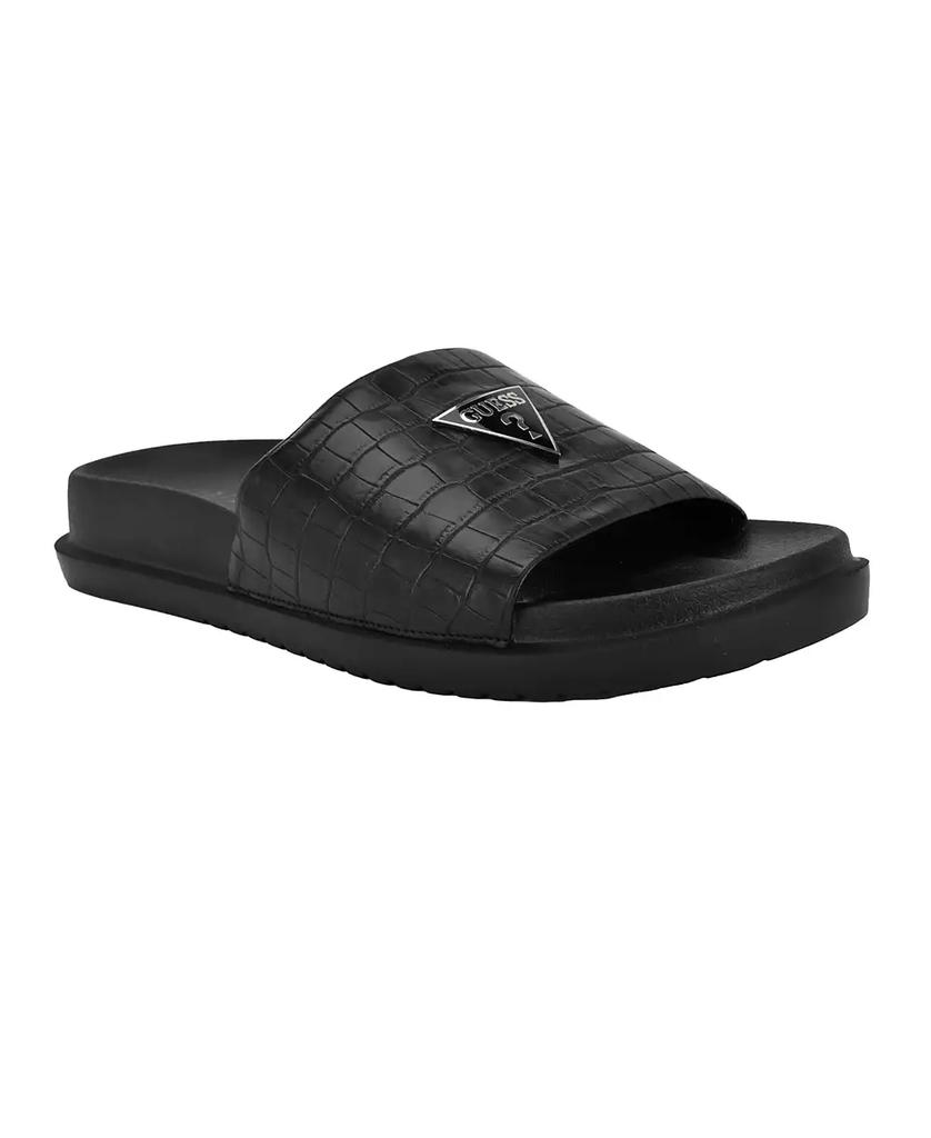 GUESS Men's Vesper Branded Slip On Fashion Slides