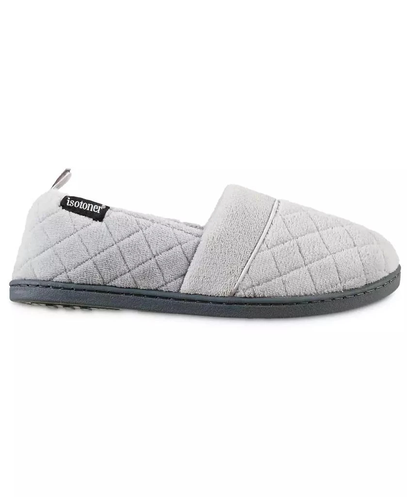 Isotoner Signature Quilted Memory Foam Microterry Slip On Slippers 2