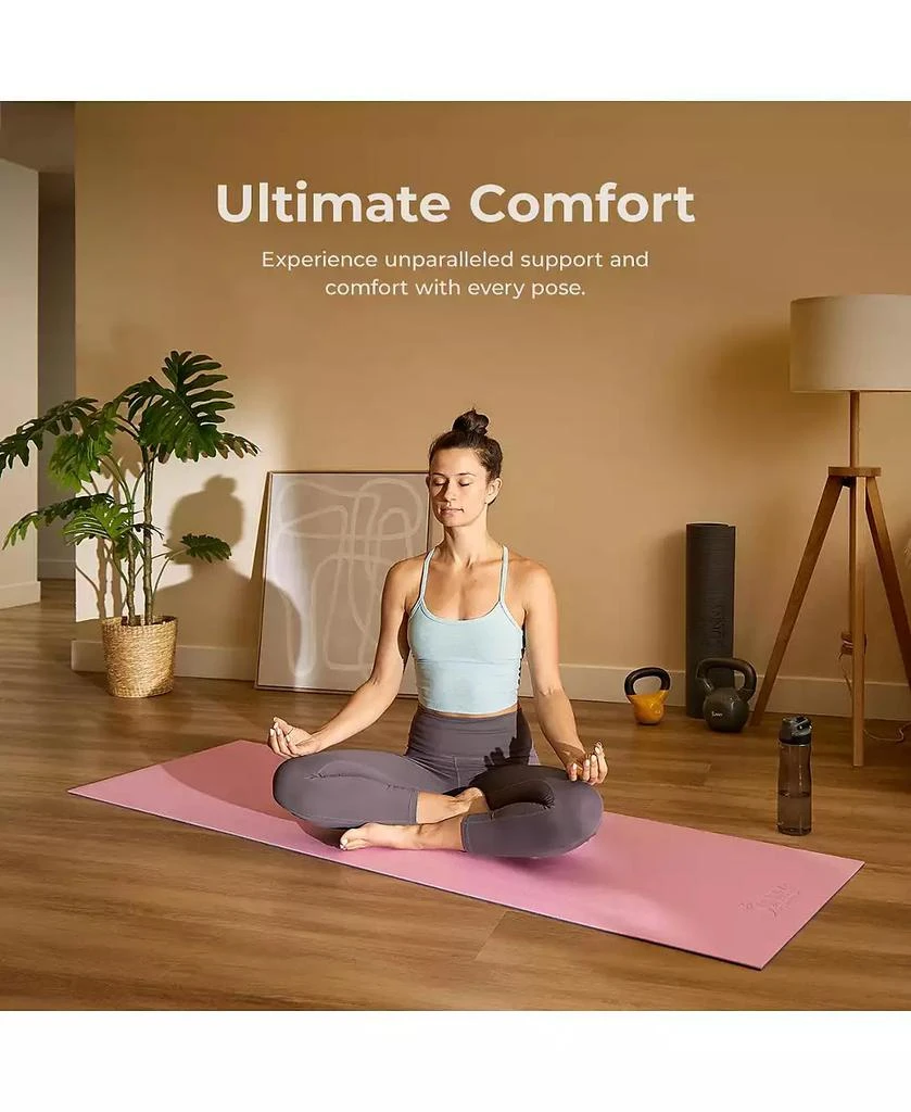 Sunny Health 
Fitness Anti-Slip Dual Color Exercise Yoga Mat,Purple 6