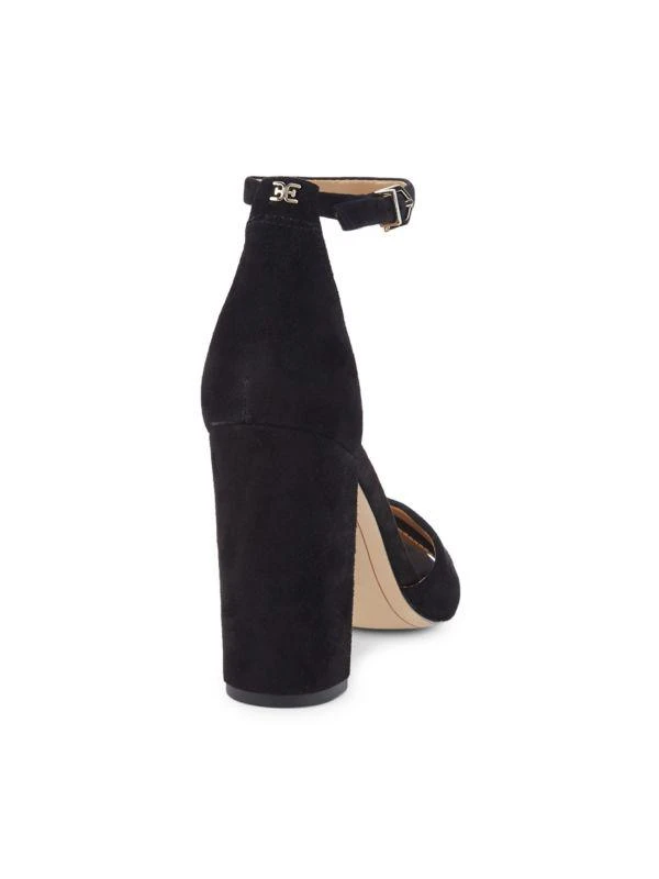 Sam Edelman Yancy Block Heel Suede Sandals 3