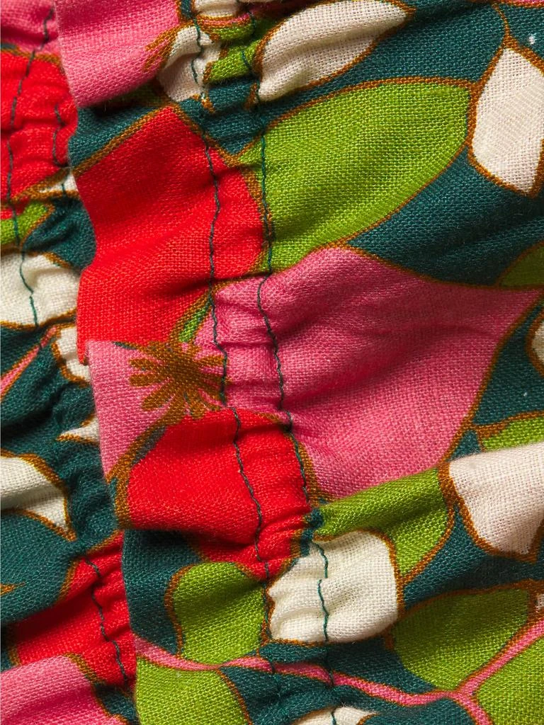 Birds of Paradis Brigette Floral Linen Bandeau Top 6