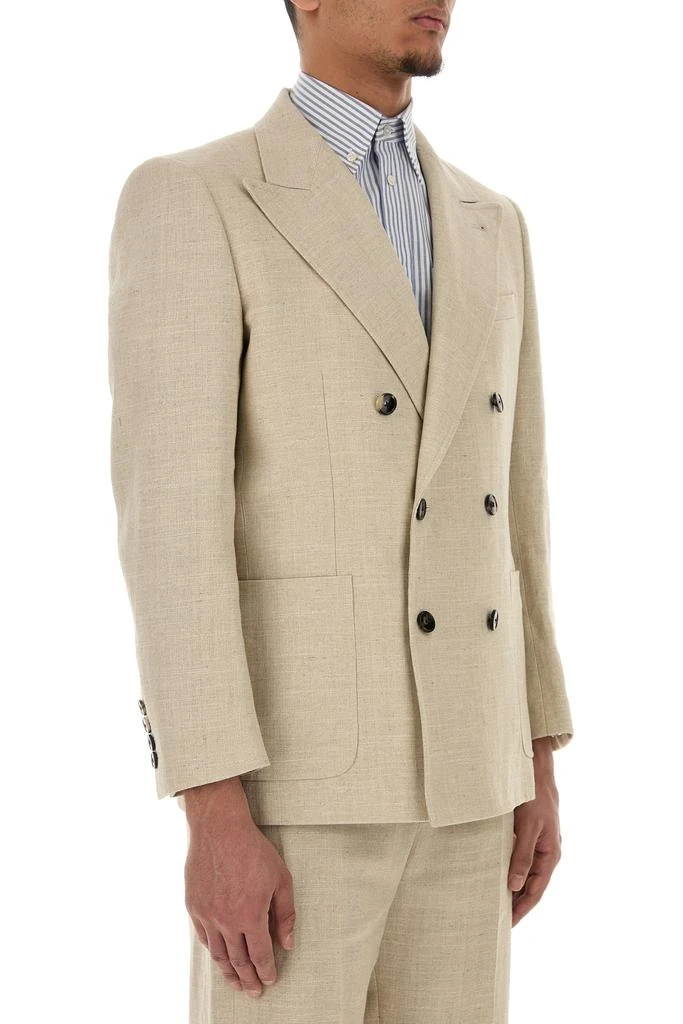 Valentino Beige linen blend blazer 3