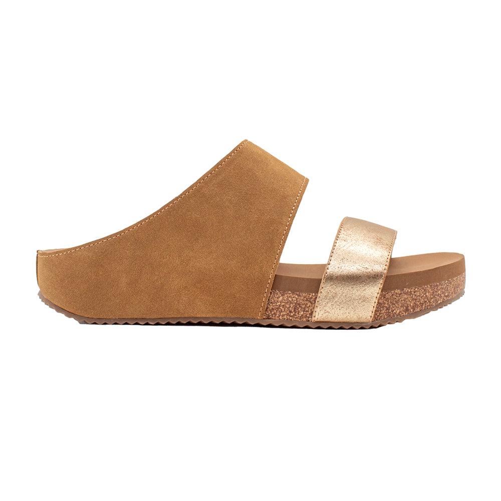 VOLATILE Campfire Metallic Slide Sandals