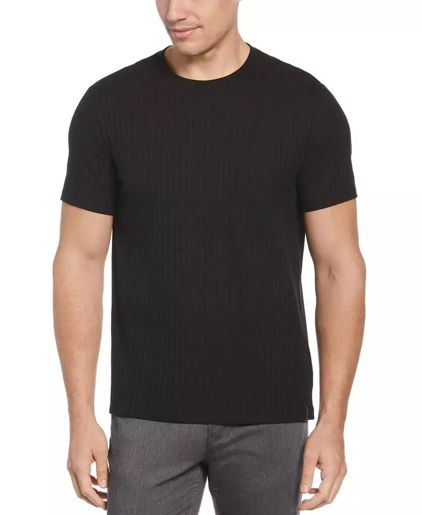 Perry Ellis Men's Rib Knit Crew Neck T-shirt 1