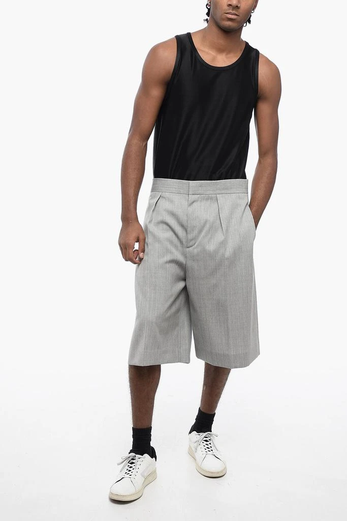 Jil Sander Jil Sander Single-pleated Wool Shorts with Tailored Design 4