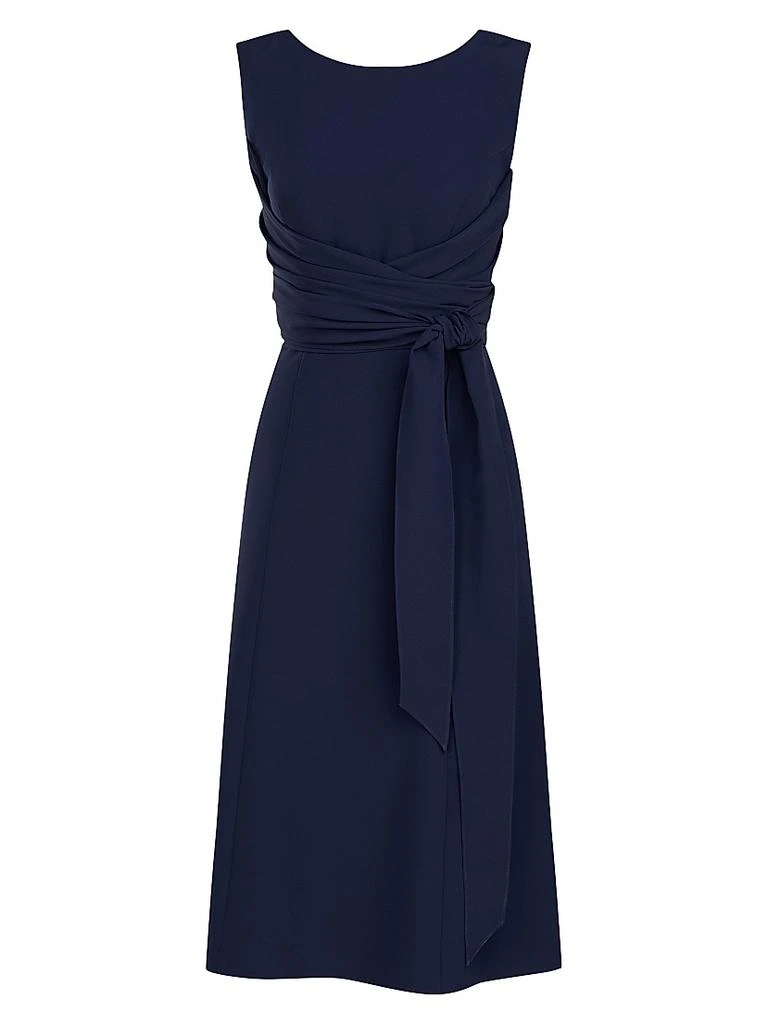 Kay Unger Josette Wrap Sash Midi-Dress 1
