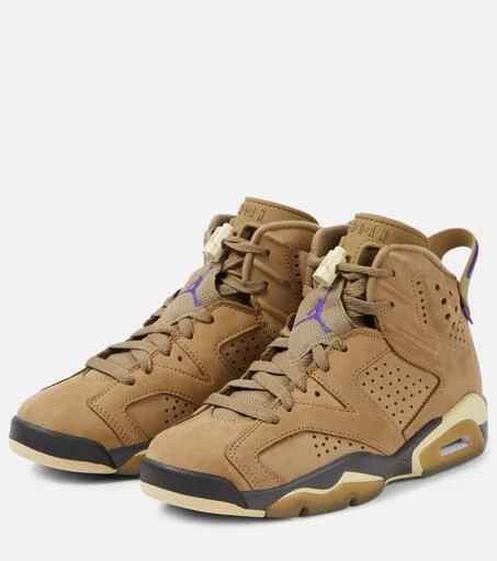 NIKE Air Jordan 6 Retro suede sneakers 5