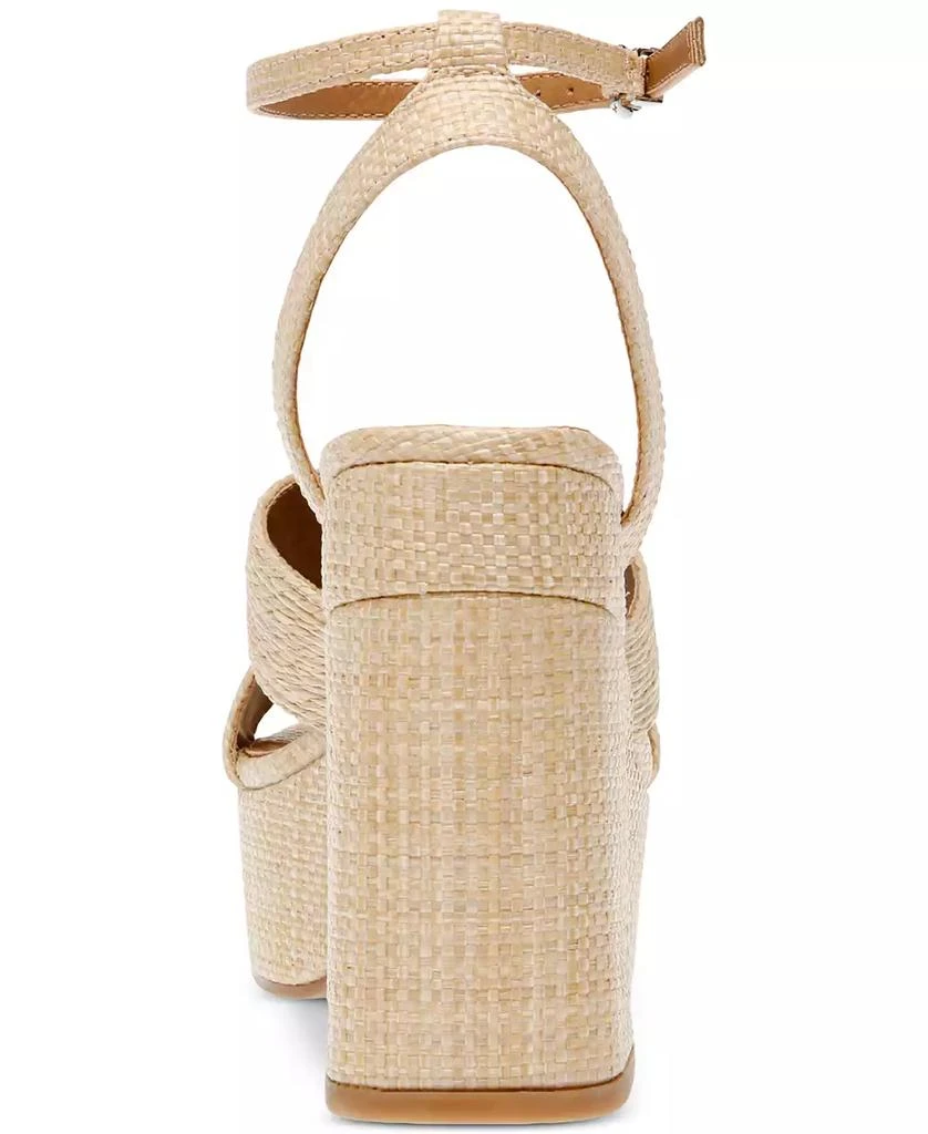 DV Dolce Vita Waylan Raffia Platform Dress Sandals 3