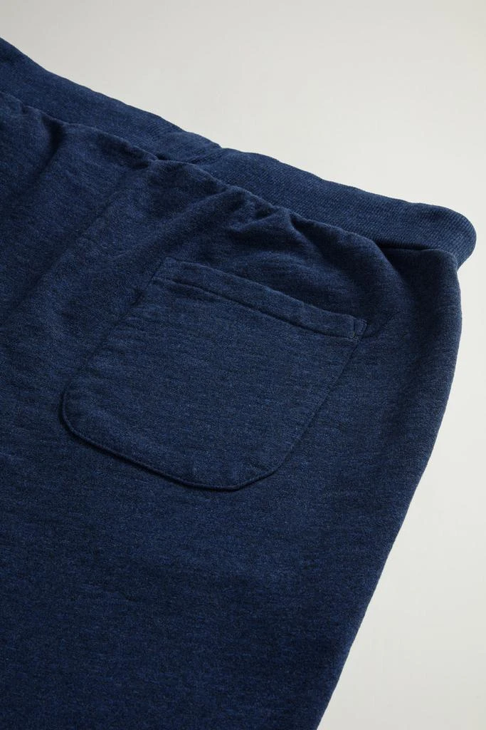 Woolrich Pants in Pure Cotton Mouliné Fleece - Men - Blue 7