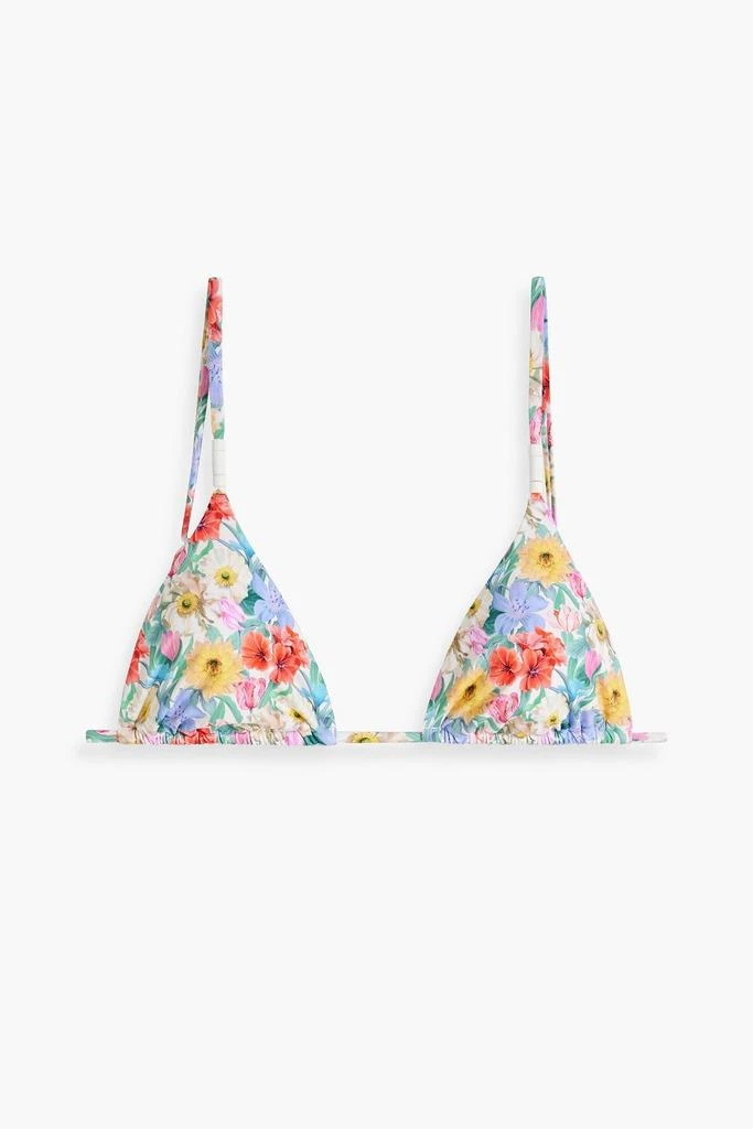 Onia Alexa floral-print triangle bikini top 1