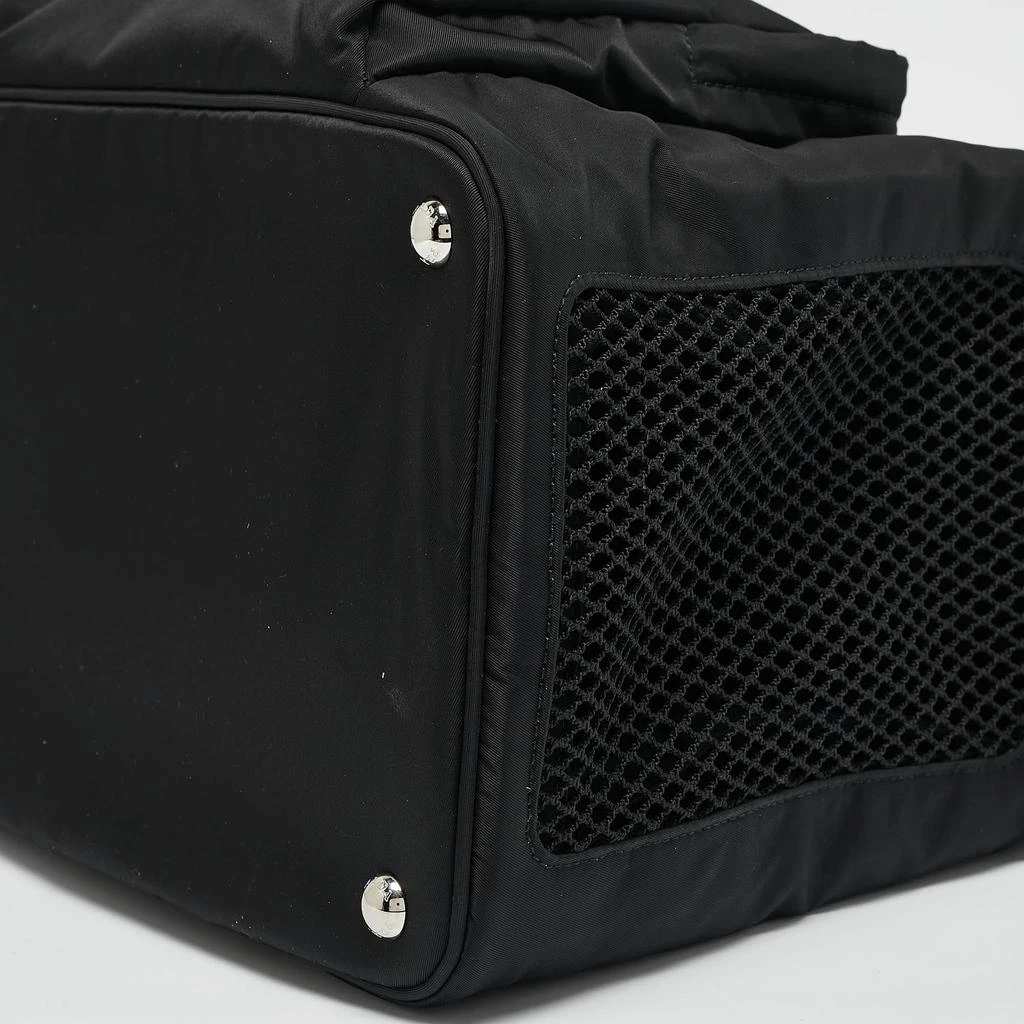 Prada Prada Black Re-Nylon and Leather Pet Bag 13