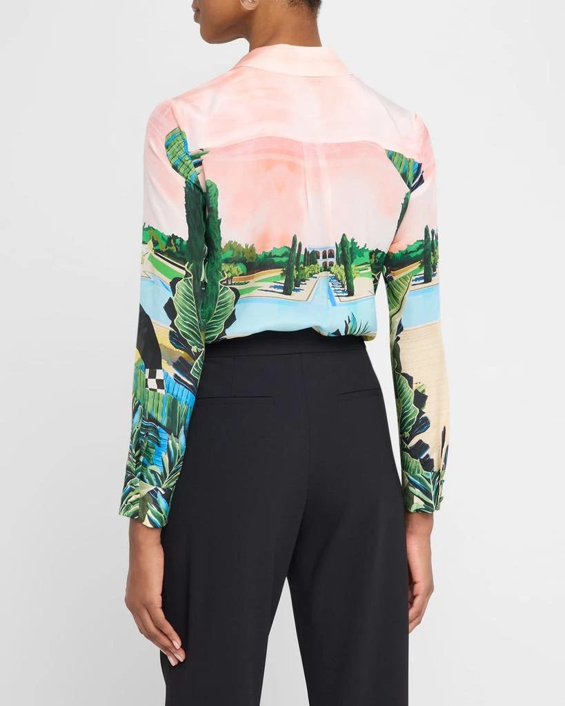 Alice + Olivia Palm Beach Willa Placket Top 3
