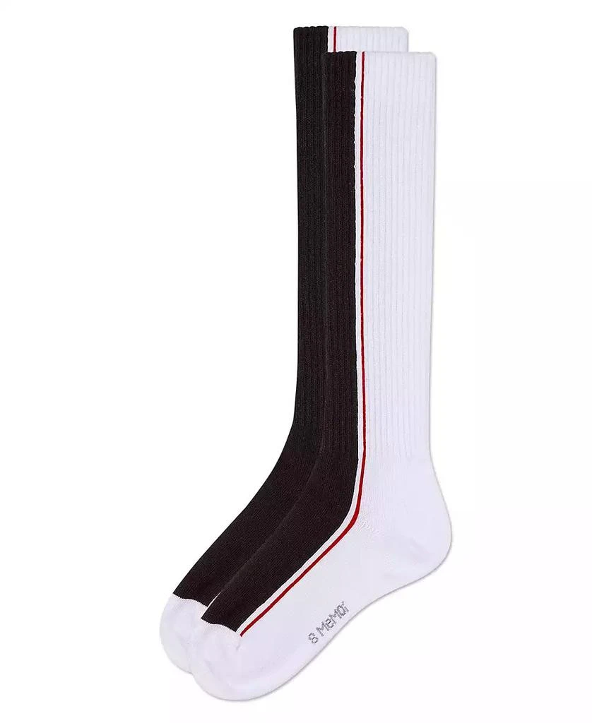 Memoi Big Girls Color Block Stripe Stretch Cotton Knee Sock 3