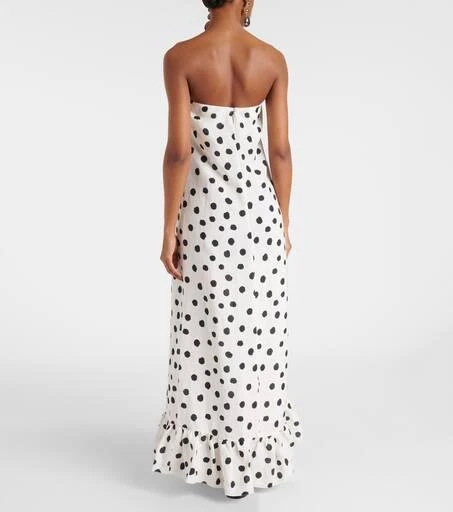 Adriana Degreas Polka-dot bustier dress 3