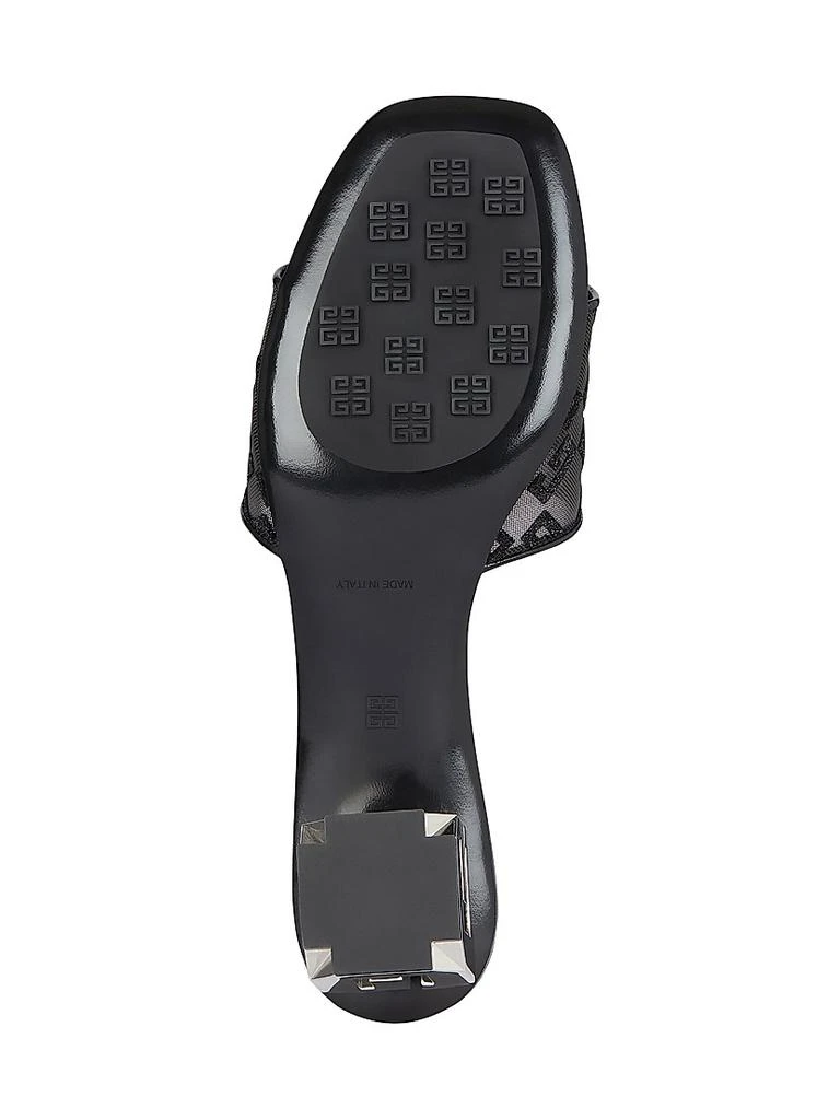 Givenchy G Cube Mules in Monogram 72 Mesh with Lurex 4