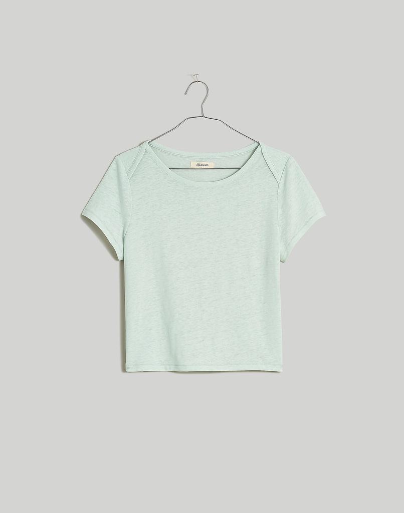 Madewell Contrast-Bib Crop Tee