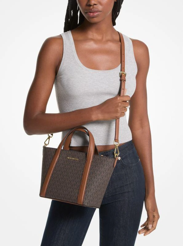 Michael Kors Pratt Small Signature Logo Tote Bag 3