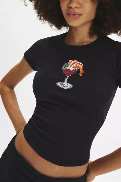 Kimchi Blue Kimchi Blue Party Icon Shrimp Cocktail Graphic Baby Tee