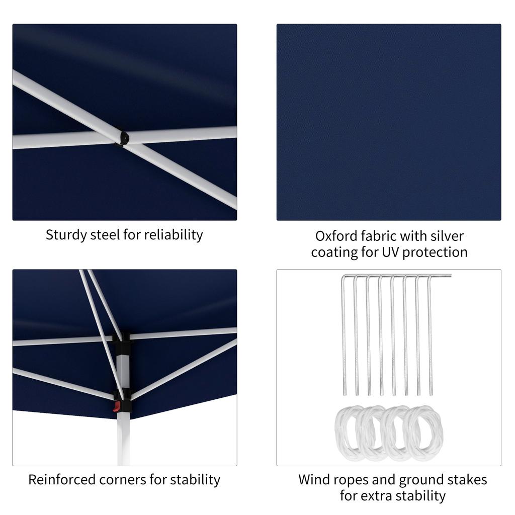 Streamdale Furniture Streamdale 13' x 13' Pop Up Canopy Tent