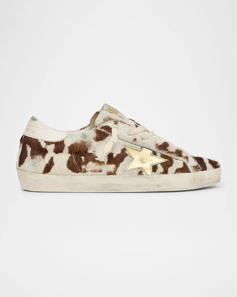 Golden Goose Super-Star Cow Horsy Low-Top Sneakers - Casual  display picture 3