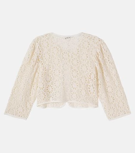Bebe Organic Jora floral cotton lace jacket 2