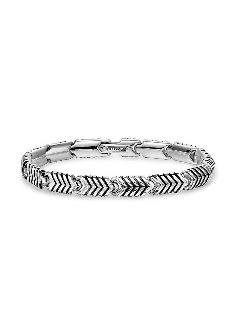 David Yurman Chevron Link Bracelet in Sterling Silver, 7.6MM