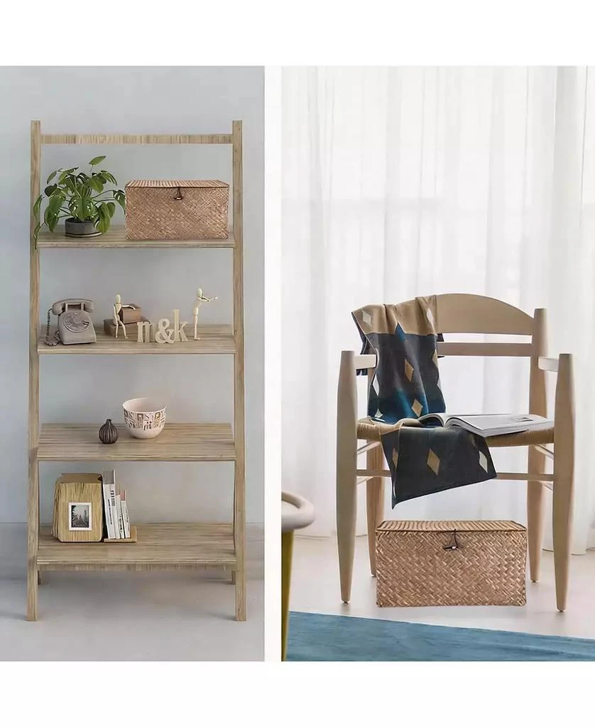 YIGII Handwoven Seagrass Baskets for Home Organization 2