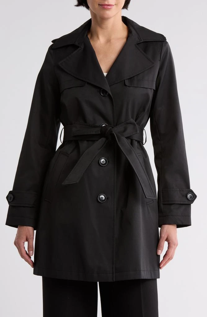 Shop Rain Cotton Blend Belted Trench Coat on Sale at BeyondStyle
