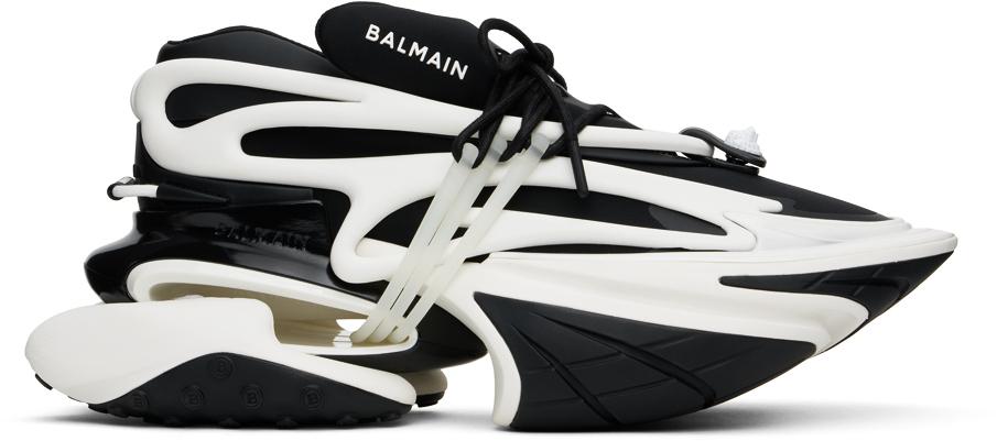【関税込み】Balmain ブラック＆ホワイト Unicorn スニーカー 25792394_55975972_600.jpg