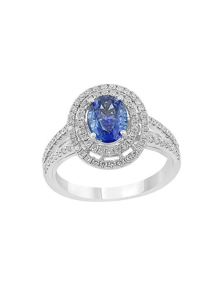 Saks Fifth Avenue Collection 18K White Gold, Sapphire
0.47 TCW Diamond Ring
