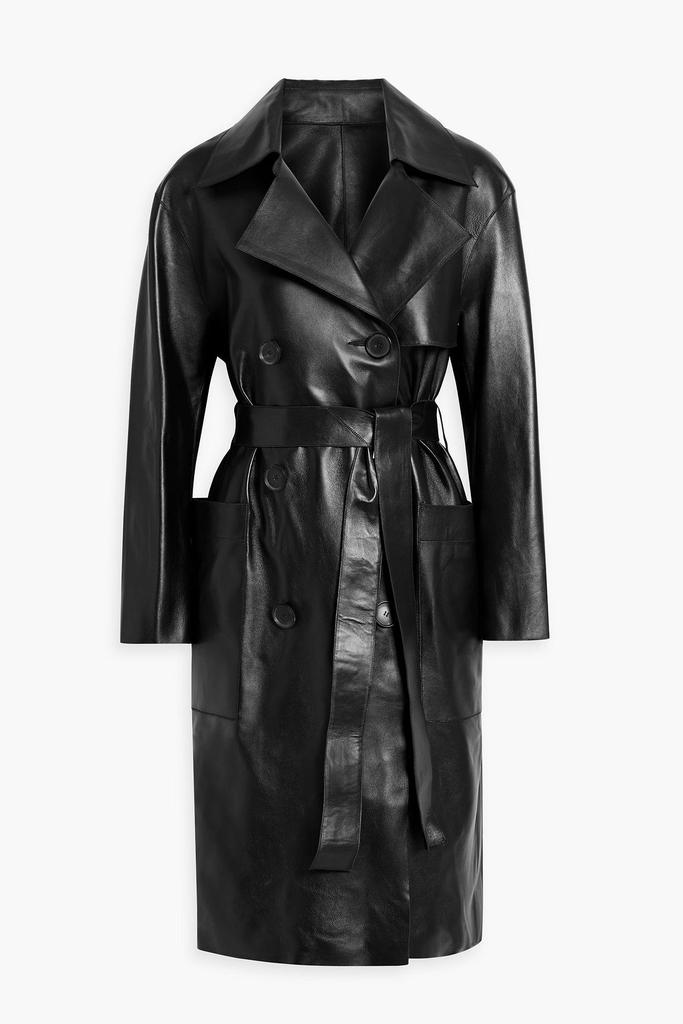 Karl Donoghue Leather trench coat
