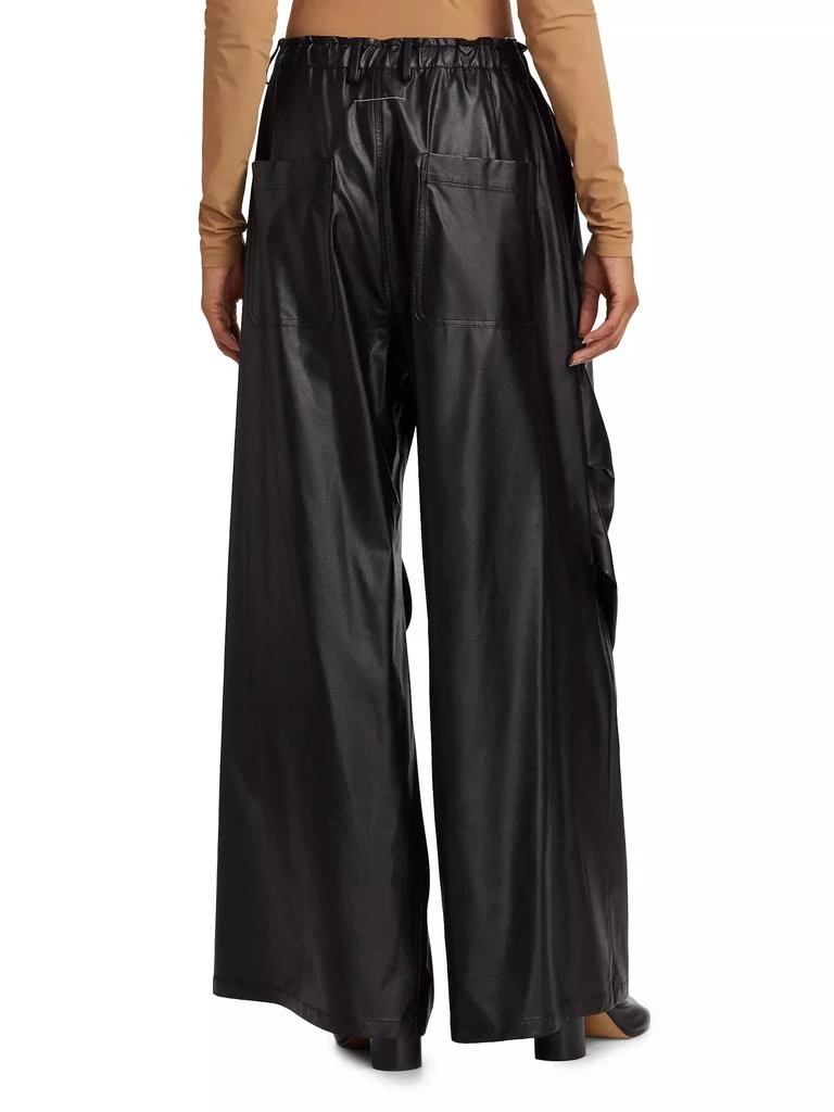 MM6 Faux Leather Parachute Pants 5