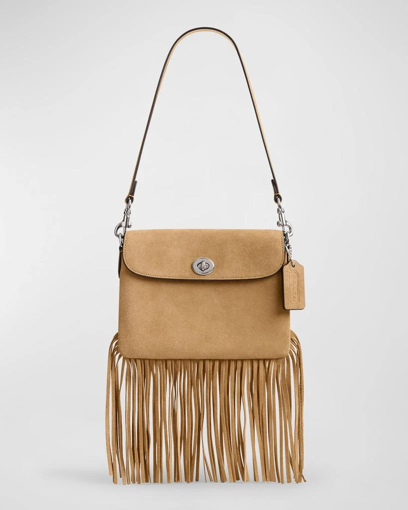 Coach 1964 Fringe Flap Suede Shoulder Bag 1