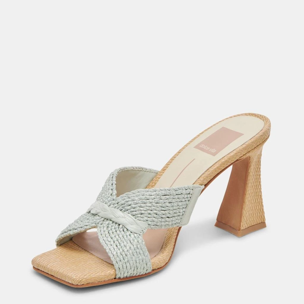 Dolce Vita Nitro Heels Mint Raffia 4