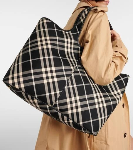 Burberry Burberry Check Medium canvas tote bag 7