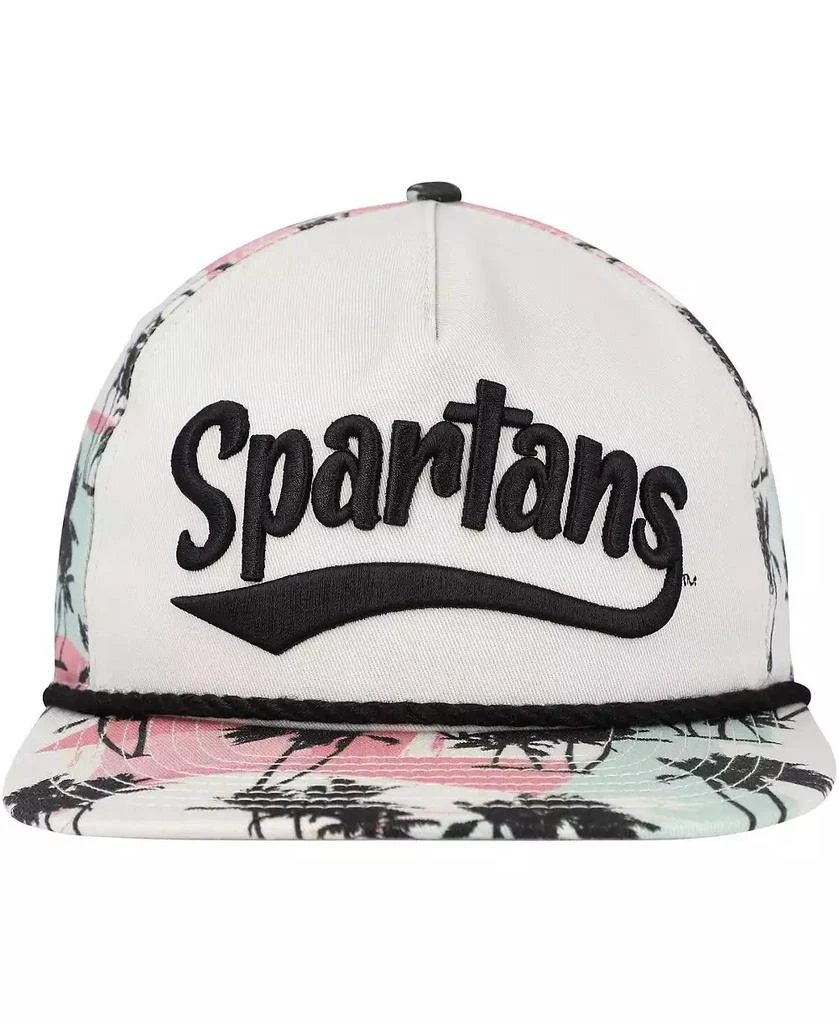 New Era Men's Cream Michigan State Spartans High Tide Golfer Snapback Hat 2