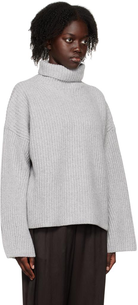HOUSE OF DAGMAR Gray Azalea Turtleneck