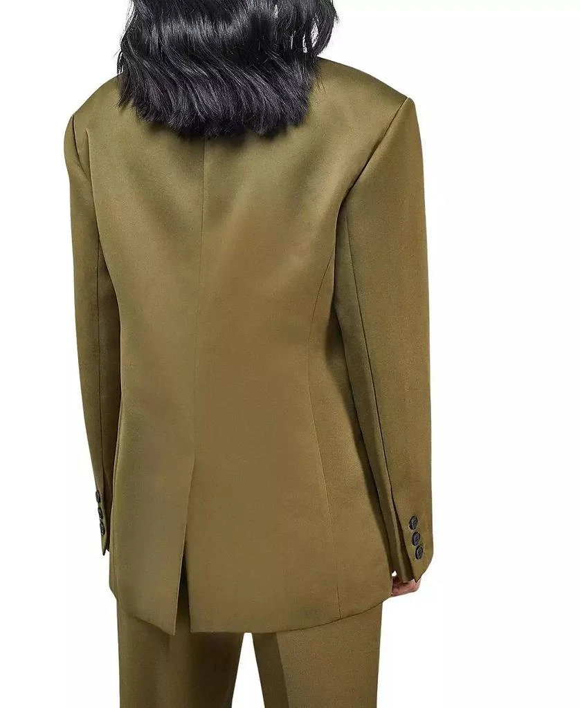 Warehouse Women's Premium Satin Oversized Blazer 6