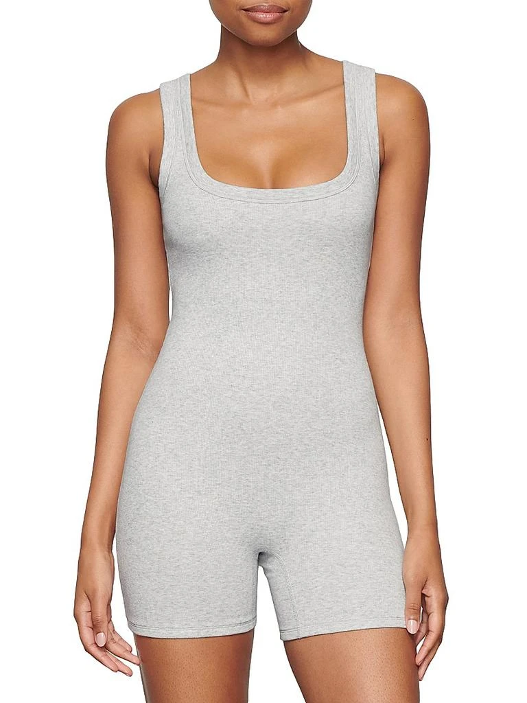 SKIMS Cotton Rib Onesie Bodysuit 3