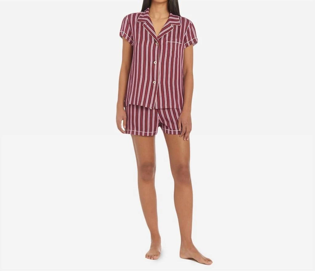 The Sleep Code Sasi Sustainable Tencel Pj Set In Nightshade Multi Stripe
