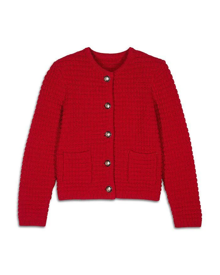 ba&sh Gaspard Crewneck Cardigan Sweater 6