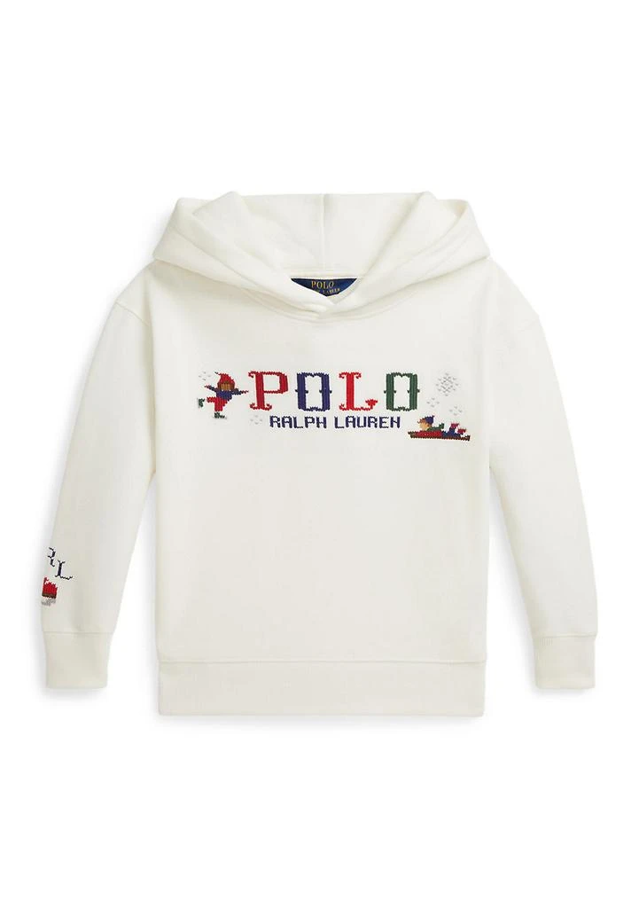 Ralph Lauren Girls 2-6x Logo Embroidered Fleece Hoodie