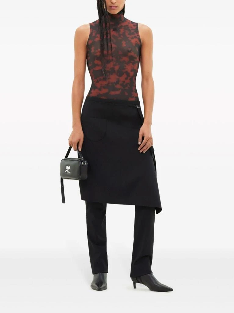 Courrèges Tortoiseshell High Neck Bodysuit 2