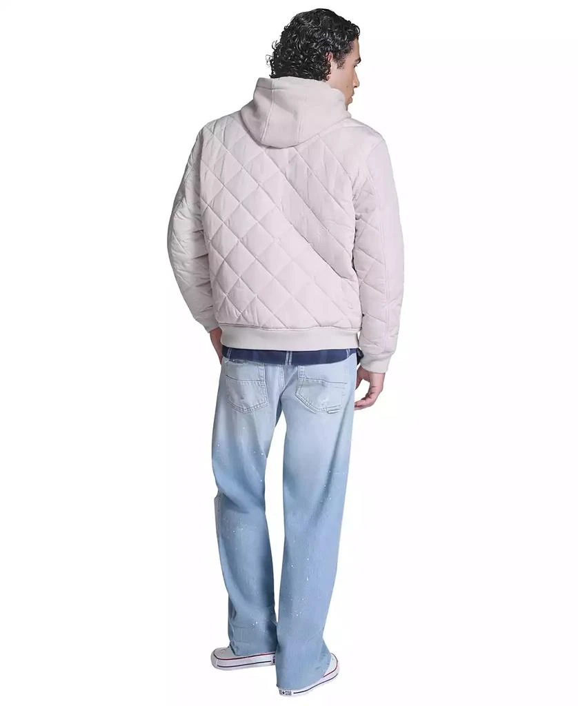 Converse Men's Diamond Quilted Baseball Bomber Jacket 6