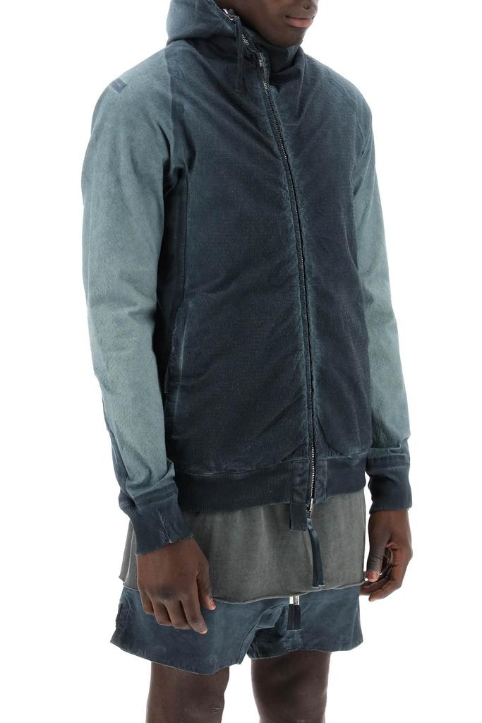 BORIS BIDJAN SABERI hybrid sweatshirt with zip and hood