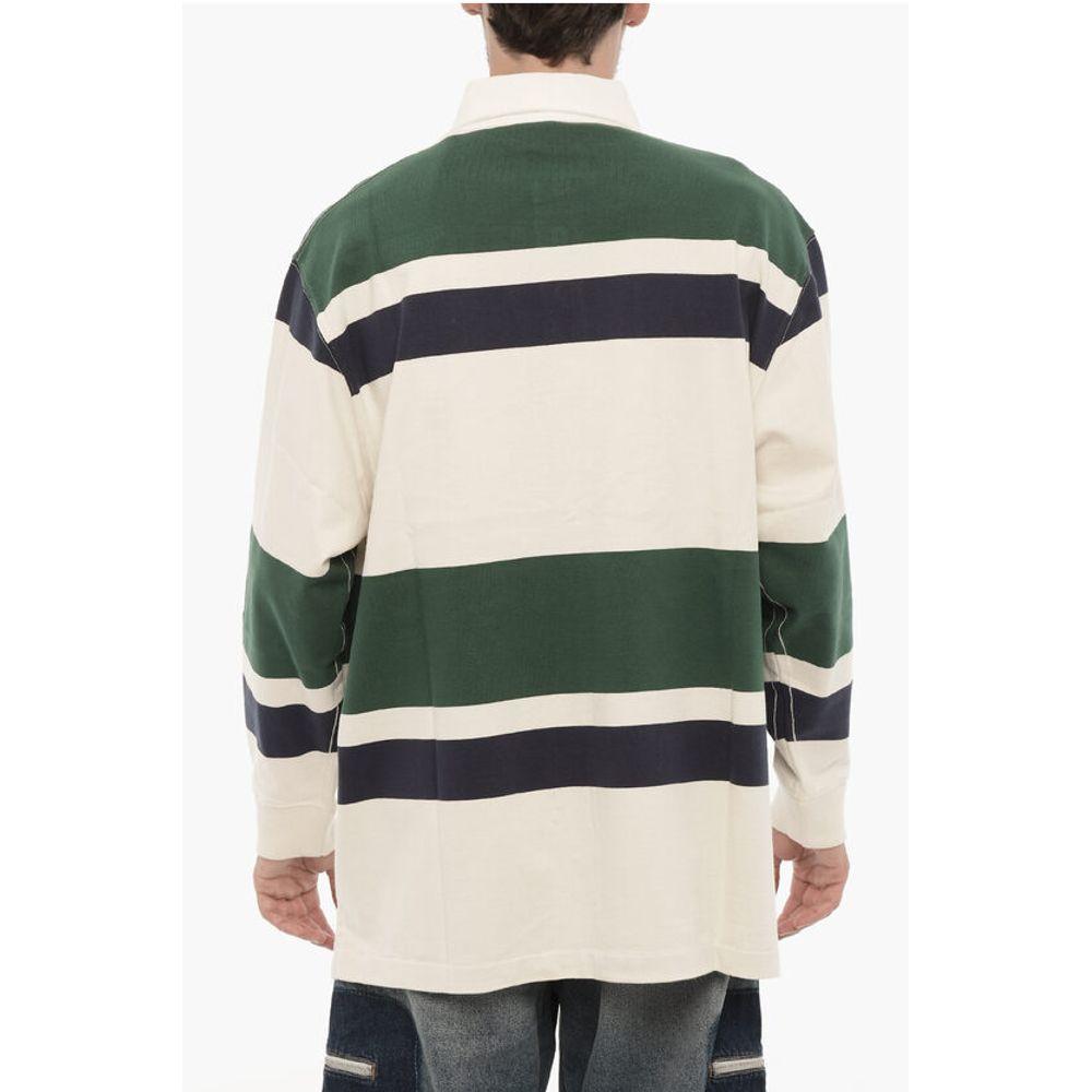 Palm Angels Striped 3-Buttons Polo Men's Shirt